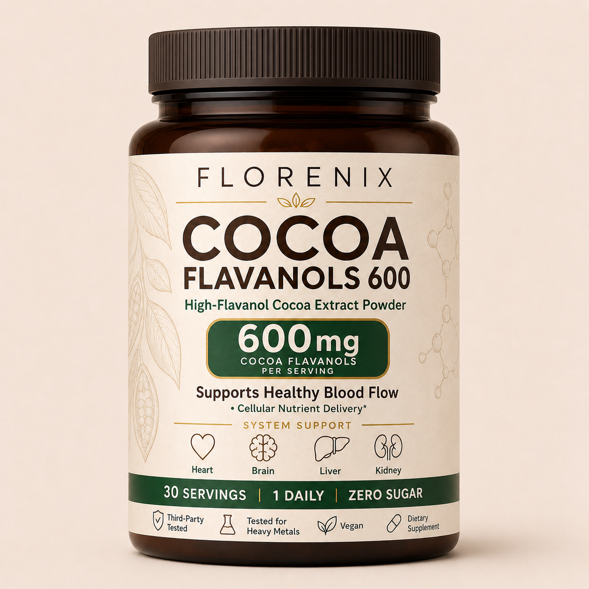 Florenix Cocoa Flavanols & Flavonoids Powder